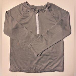 Old Navy Long-Sleeve Quarter-Zip Rashguard Swim Top for Toddler Boys, Size 3T